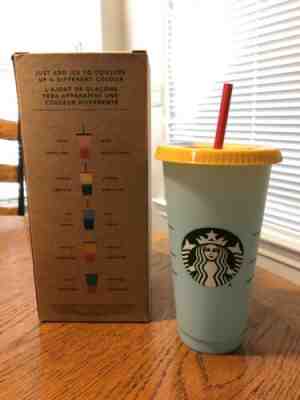 Starbucks Reusable COLOR CHANGING 1 Cold Cup 24oz - Sky Cobalt Single - Sold on eBay Jun, 11th 2019 for $18.00