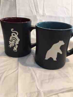 2012 Starbucks Polar Bear and Tiger Ceramic Mug Set of Two - Sold on eBay Jun, 11th 2019 for $20.00