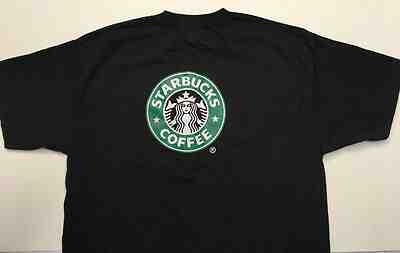 TEAM STARBUCKS LOGO T-Shirt Short Sleeves Adult Size L Black  - Sold on eBay Jun, 11th 2019 for $24.99