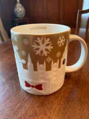 Starbucks London Relief Mug Rare Gold - Sold on eBay Jun, 10th 2019 for $45.99