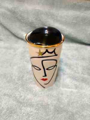 Starbucks 2015 Anniversary Siren Crown Face Ceramic Travel Mug Makeup NO LID - Sold on eBay Jun, 10th 2019 for $21.99