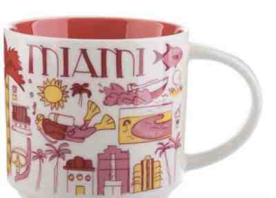 NEW! Starbucks MIAMI Been there 14 Oz Mug (in box With SKU) - Sold on eBay Jun, 10th 2019 for $17.99