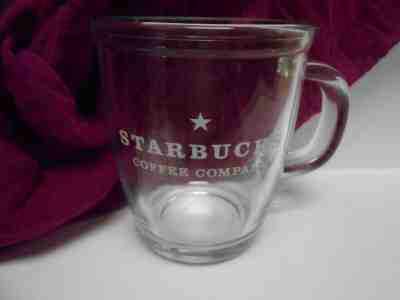  LARGE Starbucks CLEAR GLASS COFFEE Mug CUP..STARBUCKS COFFEE COMPANY STAR - Sold on eBay Jun, 10th 2019 for $19.95