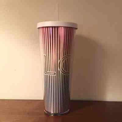 Starbucks LOVE Rainbow Pride Stripe Venti Tumbler - 24 oz. Summer 2019 - Sold on eBay Jun, 10th 2019 for $27.00