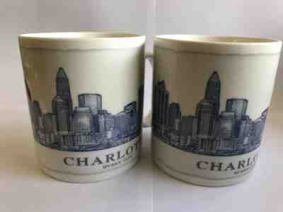 Lot Of 2 Starbucks Coffee Mug Cup 2007 Charlotte Queen City North Carolina 18 Oz - Sold on eBay Jun, 10th 2019 for $15.00