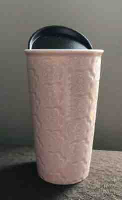 Starbucks Double Wall Ceramic Traveler Mug Tumbler Pink 10oz 2018 Spring - Sold on eBay Jun, 10th 2019 for $22.00