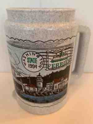 Starbucks Seattle Ferry Marriott Insulated Plastic Traveler Tumbler Mug Hot Cold - Sold on eBay Jun, 10th 2019 for $22.95
