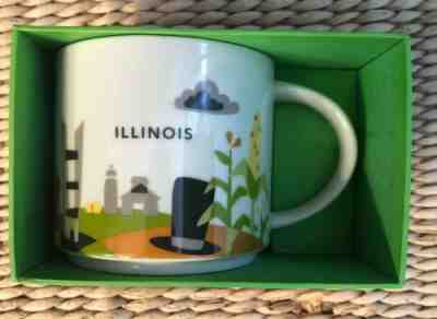 Starbucks Illinois you Are Here Coffee Mug Cup 14 Oz Collection 2015 NIB - Sold on eBay Jun, 10th 2019 for $20.00