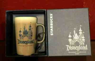 Disney Parks Disneyland 60th Diamond Celebration Starbucks Mug ornament 2015 NEW - Sold on eBay Jun, 10th 2019 for $15.89
