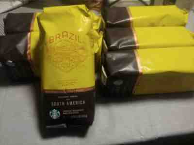 6X New 2019 Starbucks BRAZIL PASSPORT Medium Roast Whole Bean 1lb Coffee - Sold on eBay Jun, 10th 2019 for $69.99