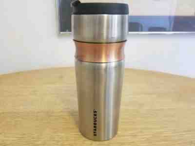 Starbucks 2010 Stainless Steel 12 oz. Tumbler With Copper Grip, Hard To Find! - Sold on eBay Jun, 10th 2019 for $22.94