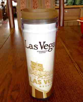 STARBUCKS 12-OZ. LAS VEGAS TRAVEL TUMBLER. 2004. SCREW-TOP. NEW W/TAGS. - Sold on eBay Jun, 9th 2019 for $15.00