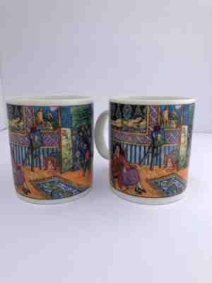 Starbucks Coffee Cup D. Burrows Chaleur Artist H. Matisse Tea Mug 14 oz. set 2  - Sold on eBay Jun, 9th 2019 for $17.00