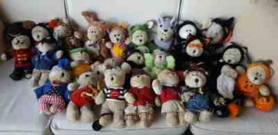 Starbucks Bearista Lot 24 Collectible Plush Bears Halloween & More Many w/ Tags - Sold on eBay Jun, 9th 2019 for $39.99