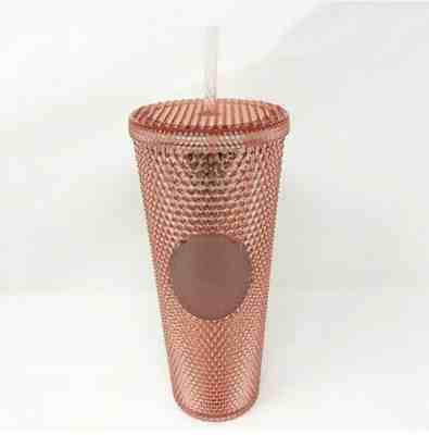 Starbucks IRIDESCENT JEWELED Tumbler Summer 2019 - 24oz Rose Gold Pink Studded - Sold on eBay Jun, 9th 2019 for $34.00