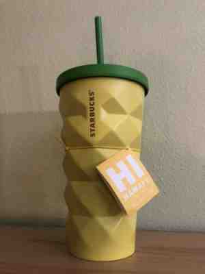 Brand New. Starbucks Pineapple 16 oz Tumbler. NWT. Exclusive From Hawaii. - Sold on eBay Jun, 9th 2019 for $32.00