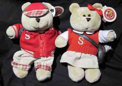 Starbucks Boy and Girl Bearista Back to School Bears 2004 NWT 33rd/34th Editions - Sold on eBay Jun, 9th 2019 for $15.00