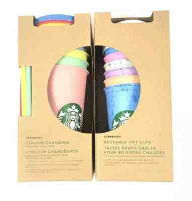 Starbucks 2019 Colour Changing Cold And Marble Hot Reusable Cups Color Sets New - Sold on eBay Jun, 9th 2019 for $100.00