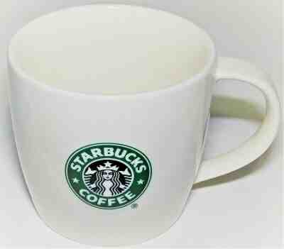 Starbucks Coffee Mug White Tea Cup 12 fl oz Green Siren Logo New Bone China - Sold on eBay Jun, 9th 2019 for $22.95