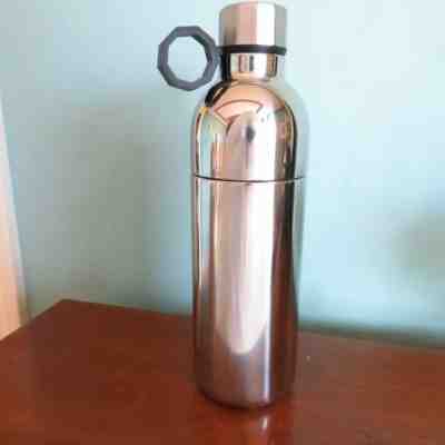 NEW Starbucks Water Bottle Silver Double Wall Stainless Steel 20 Oz - Sold on eBay Jun, 9th 2019 for $23.00