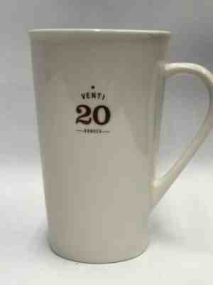 STARBUCKS 2010 Venti 20 Ounces White Tall Ceramic 20oz Coffee Latte Mug Cup EUC - Sold on eBay Jun, 9th 2019 for $24.95