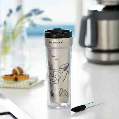 ??VERY RARE - Starbucks Stainless Steel Create-Your-Own Tumbler 16 oz?? - Sold on eBay Jun, 9th 2019 for $42.00
