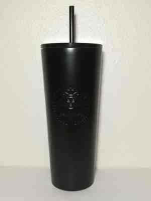 NEW 2018 STARBUCKS COLD CUP MATTE BLACK STAINLESS STEEL TUMBLER 24 fl oz - Sold on eBay Jun, 9th 2019 for $25.04