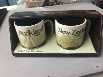 NEW!  Starbucks Mug Global Icon Demitasse Set - Auckland and New Zealand - Sold on eBay Jun, 9th 2019 for $17.50