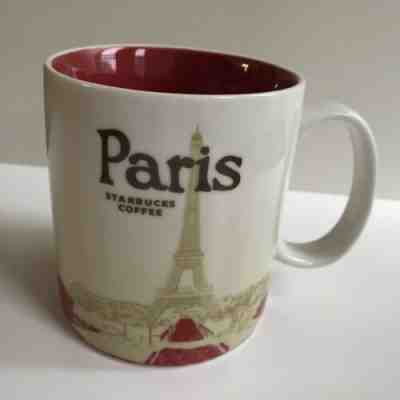 Starbucks Paris France Mug Global Icon Iconic Collector Series EUC Red 16 Oz - Sold on eBay Jun, 9th 2019 for $24.99