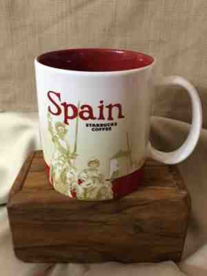 Starbucks Coffee Mug SPAIN World Travelers Cup Collector Series Mug 16 oz - Sold on eBay Jun, 9th 2019 for $27.00