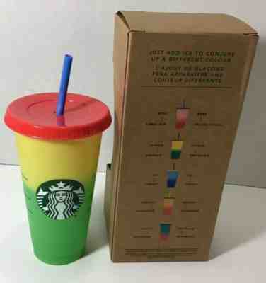 Starbucks Color Changing Single Cold Cup Citron Emerald NEW 2019 Free Shipping - Sold on eBay Jun, 9th 2019 for $23.00
