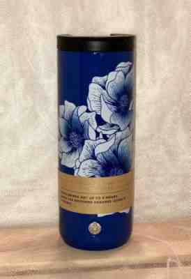 Starbucks Stainless Steel Blue Floral Vacuum Insulated Tumbler GRANDE NWT 16oz  - Sold on eBay Jun, 9th 2019 for $27.95