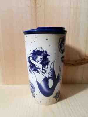 Starbucks 2016 Tattoo Art Siren Mermaid Blue Traveler Tumbler 12 oz BRAND NEW !! - Sold on eBay Jun, 9th 2019 for $75.99