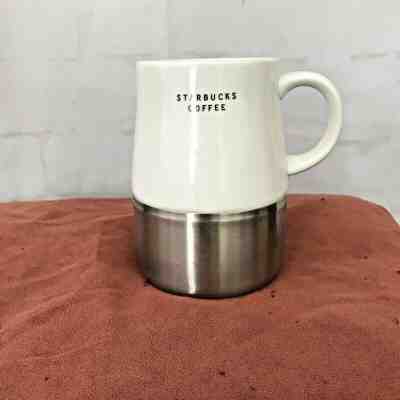 Starbucks Coffee Mug Cup Metal Bottom Ceramic Top Weighted 2004 14 oz Non Skid - Sold on eBay Jun, 9th 2019 for $23.88