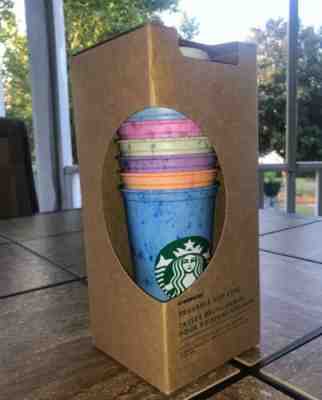 Starbucks Marble Reusable Hot Cups 6 Variety Colors Drink Cup New - Sold on eBay Jun, 9th 2019 for $24.99