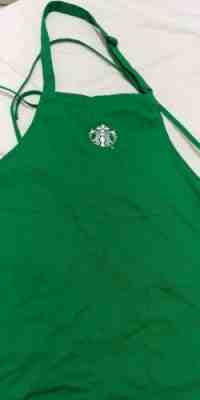 STARBUCKS -GREEN BARISTA APRON ~ 2 POCKETS ~ UNIFORM - Sold on eBay Jun, 9th 2019 for $20.00