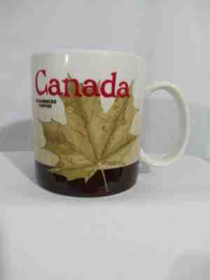 Starbucks Canada Mug 2009 Global Icons Collectors Series 16oz Ceramic Maple Leaf - Sold on eBay Jun, 8th 2019 for $25.00