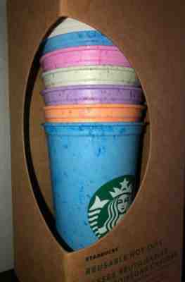 NEW In Box Starbucks Tumbler Summer 2019 16oz Marble Colors Reusable Hot Cups - Sold on eBay Jun, 8th 2019 for $31.00