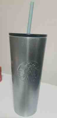 Starbucks 2019 Glitter Light Blue Cold Cup Stainless Tumbler 16 oz  - Sold on eBay Jun, 8th 2019 for $27.00