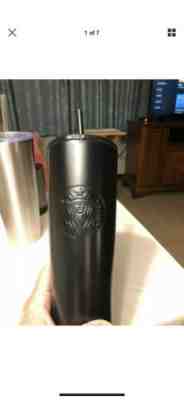 New Starbucks Cold Cup Matte Black Tumbler 24 oz Stainless Steel Travel Sleek - Sold on eBay Jun, 8th 2019 for $15.50