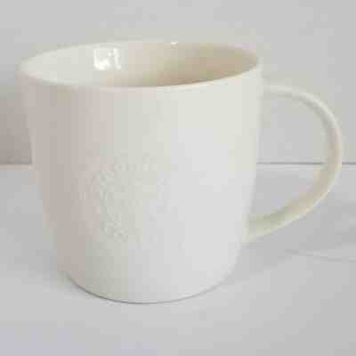 Starbucks 2009 Coffee Mug Embossed Starbucks Logo New Bone China White 16 Oz - Sold on eBay Jun, 8th 2019 for $25.00