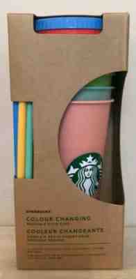*LIMITED EDITION* 5 PACK STARBUCKS COLOR CHANGING REUSABLE COLD CUPS  24oz NIB - Sold on eBay Jun, 8th 2019 for $75.00