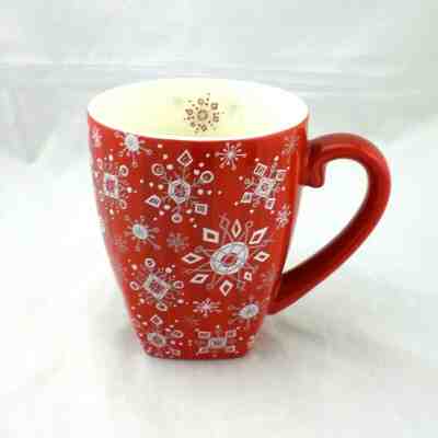 Starbucks 2003 Snowflakes Coffee Mug Red Barista 18Oz NEW Christmas Winter Snow - Sold on eBay Jun, 8th 2019 for $18.91