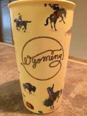 Starbucks Wyoming Collectible travel Mug 12 ounce , 6" tall - Sold on eBay Jun, 8th 2019 for $41.50
