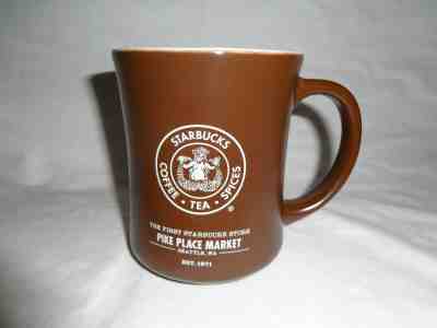 Starbucks 2008 First Store Pike Place Market Seattle WA Brown 16 ounce Mug - Sold on eBay Jun, 8th 2019 for $18.00