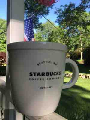 STARBUCKS  Giant ABBEY coffee mug Cup 2 gallons limited edition 2016 - Sold on eBay Jun, 8th 2019 for $115.00