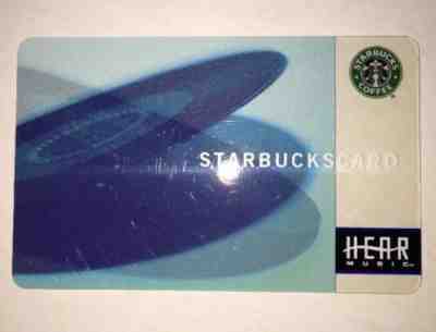 Starbucks 2003 Old Logo Hear Music Blue Record Card Series 6018 - Sold on eBay Jun, 8th 2019 for $39.99