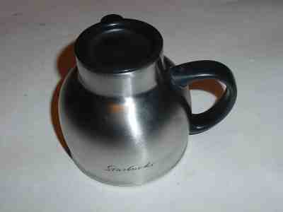 Vtg Starbucks Coffee Stainless Steel Chubby Mug Cup with Lid 16oz.  - Sold on eBay Jun, 8th 2019 for $19.95