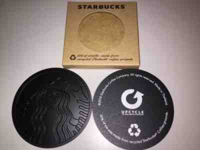 Starbucks Holiday Black Siren Logo Recycled Coffee Grounds Coasters -No Card - Sold on eBay Jun, 8th 2019 for $19.99