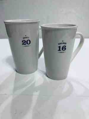Starbucks 2010 Set Of 2 Latte Mugs * Venti 20 oz * Grande 16 oz * - Sold on eBay Jun, 8th 2019 for $35.88
